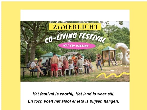 Oh, wat was het heerlijk. ☀️