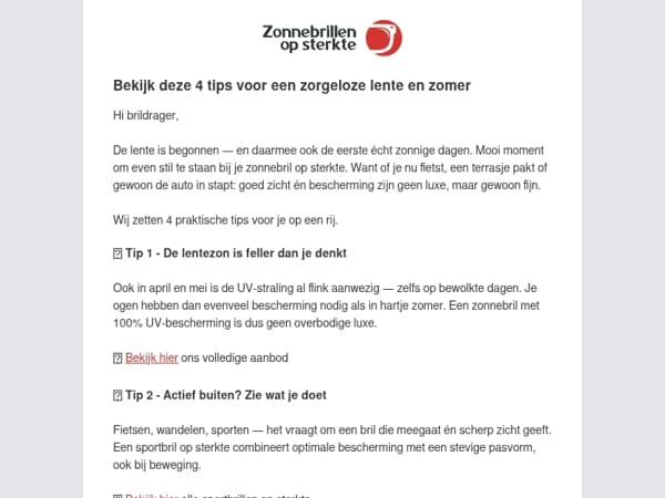 Brildrager, 4 zonnebril tips voor een zorgeloze lente en zomer