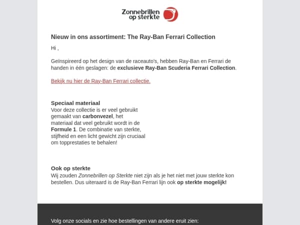 Nieuw in de collectie: Ray-Ban Ferrari