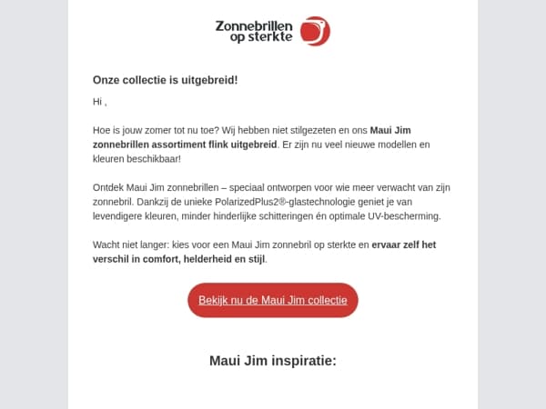 Onze collectie is uitgebreid