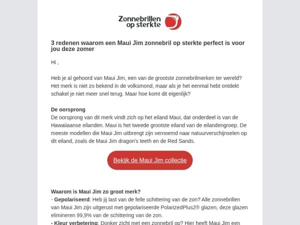  3 redenen waarom kiezen voor een Maui Jim zonnebril op sterkte