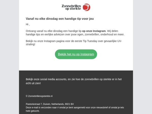 Ontvang elke dinsdag een nieuwe tip