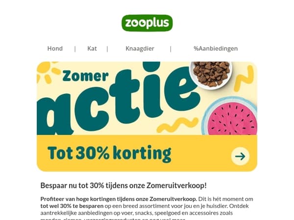  Zolang de zomer nog duurt... dalen onze prijzen tijdens de Zomeruitverkoop!