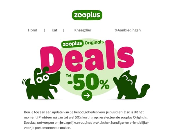 Maak het verzorgen van je huisdier makkelijker—bespaar tot 50%