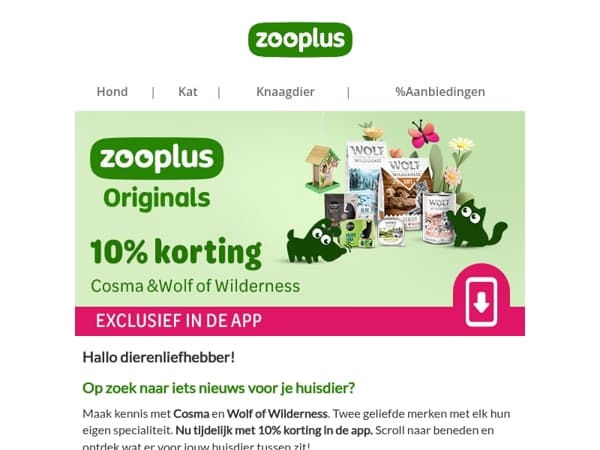  10% korting op de nieuwe favoriet van je huisdier 