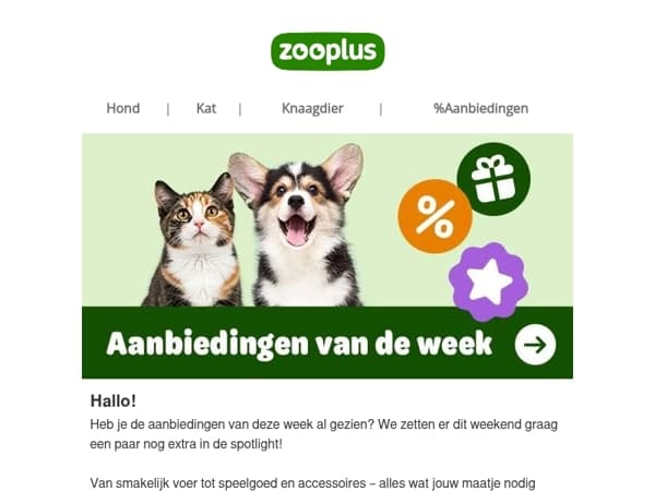 Onze nieuwe weekdeals wachten op je!
