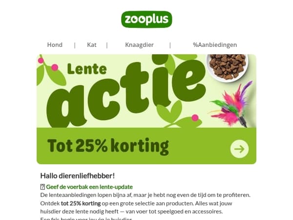 🌼 Heb je onze lenteactie al gezien?