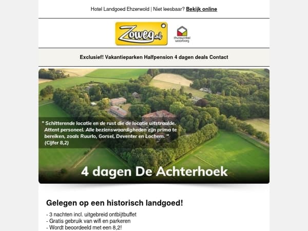 4 dagen De Achterhoek v.a. 111,-