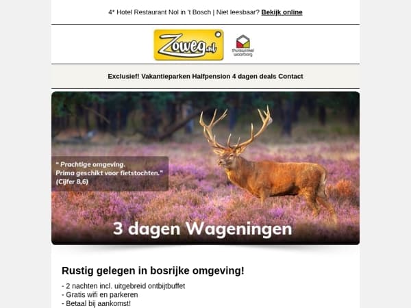 3 dagen Den Helder/ Texel nu 99,-