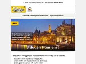 3 dagen Haarlem v.a 79,-