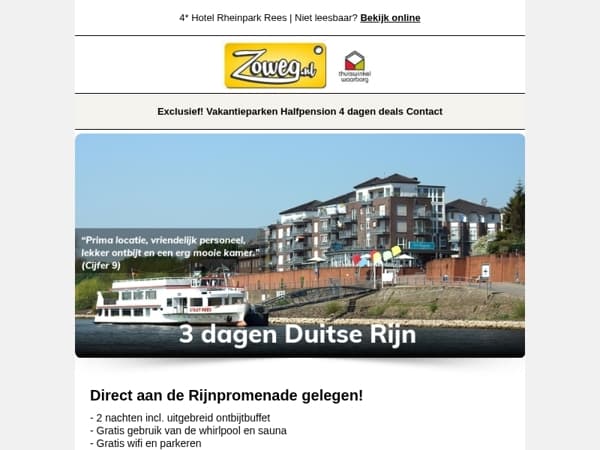 3 dagen Nijmegen + diner v.a. 89,-