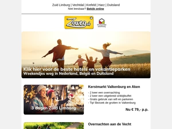 3 dagen Vechtdal + diner v.a. 99,50