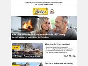 3 dagen Drenthe + diner v.a. 79,- en meer!