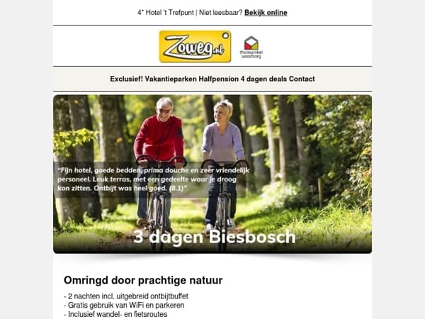 3 dagen Biesbosch v.a. 99,50