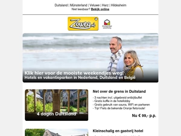 4 dagen Duitsland nu 99,-