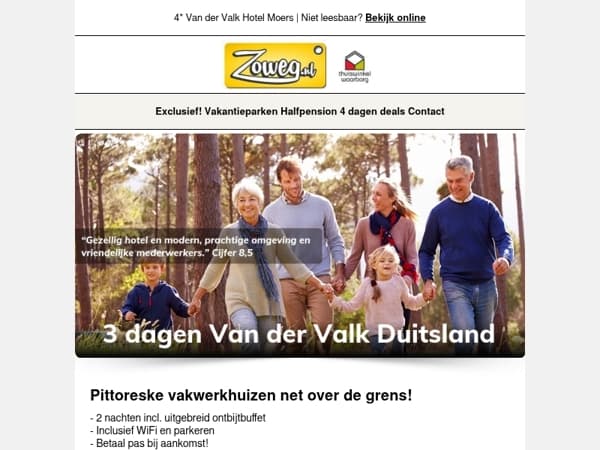 3 dagen Van der Valk Deals v.a. 99,-