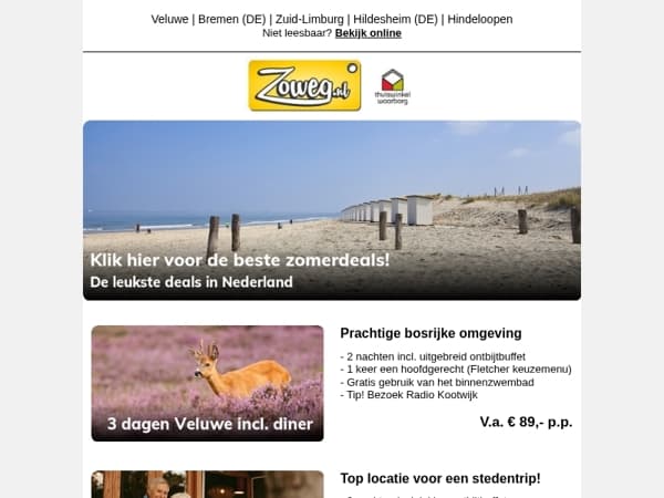 3 dagen Zuid-Limburg + diner v.a. 85,- en meer!