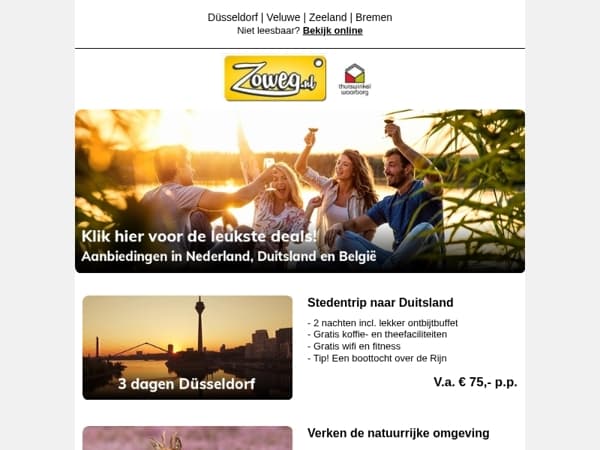 3 dagen Zeeland v.a. 104,50