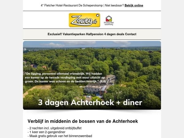 3 dagen Achterhoek + diner v.a. 125,-