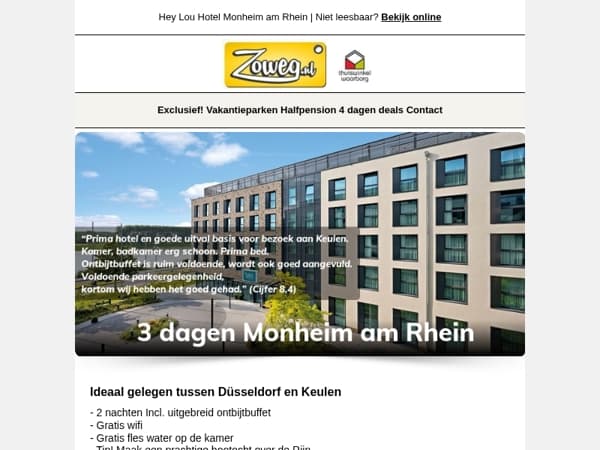 3 dagen Monheim am Rhein nu 69,50