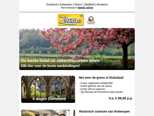 4 dagen Duitsland nu 89,50