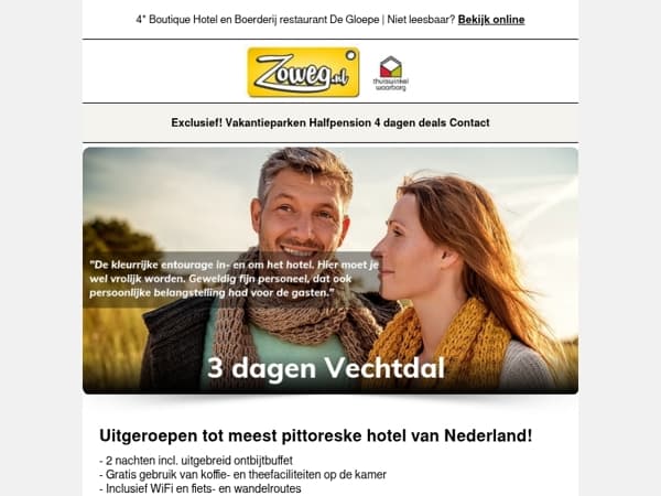 3 dagen Vechtdal v.a. 69,-