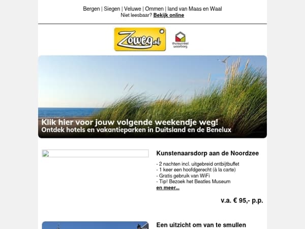 3 dagen Bergen + diner v.a. 95,- Kust deal