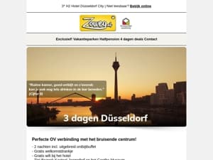3 dagen  Düsseldorf  nu 89,-