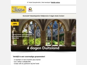 4 dagen Duitsland nu 99,-