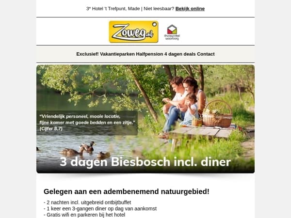 3 dagen Ameland + diner v.a. 95,-