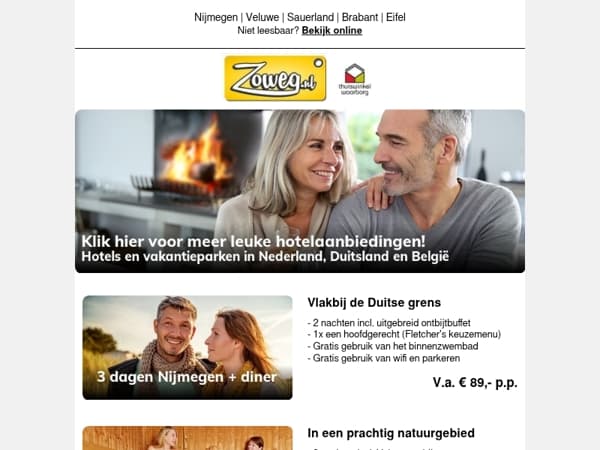 3 dagen Nijmegen + diner v.a. 89,-