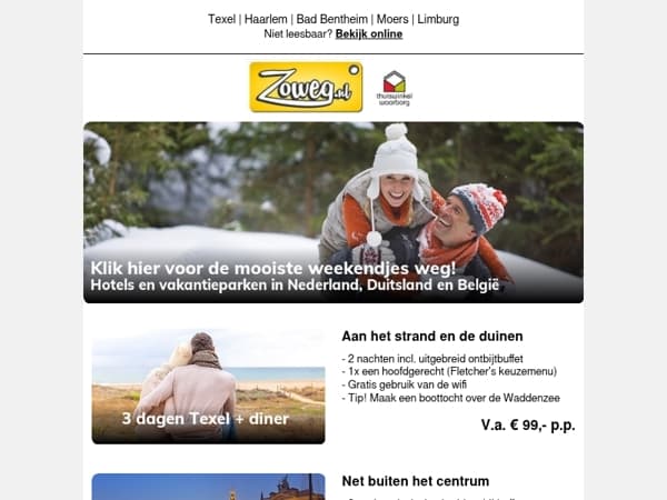 3 dagen van der Valk nu 99,-