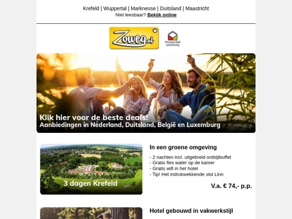 3 dagen Krefeld v.a. 74,-