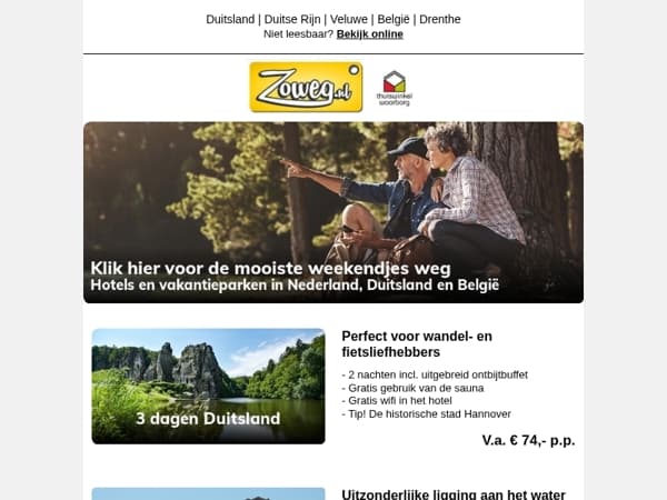 3 dagen Duitsland v.a. 74,-