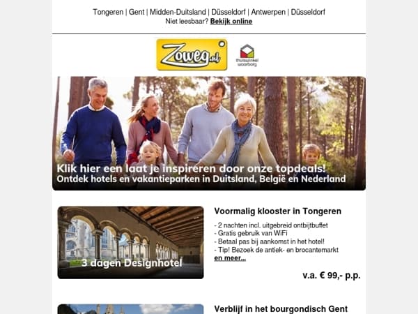 4 dagen aan Duitse Rijn nu 96,-
