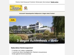3 dagen Achterhoek + diner v.a. 89,-