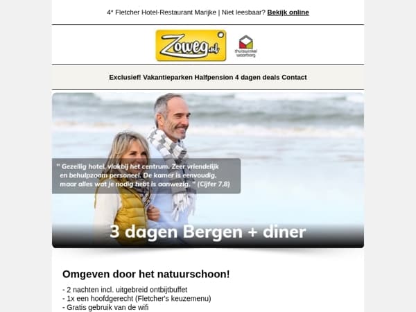 3 dagen Bergen + diner v.a. 85,-