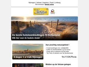 4 dagen van der Valk v.a. 114,75 en meer!