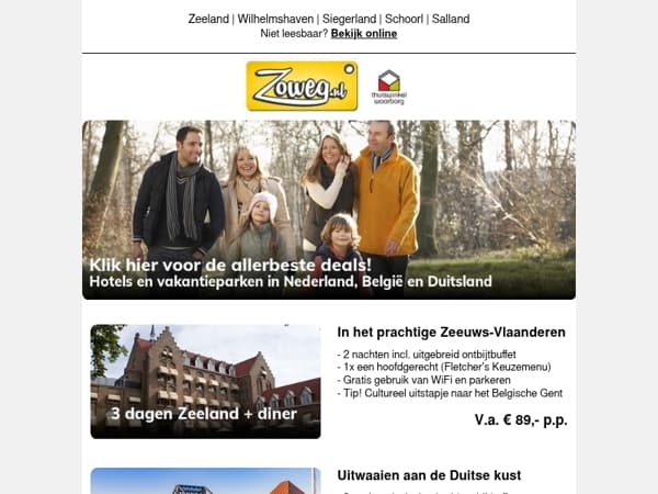 3 dagen Schoorl + diner v.a. 89,-