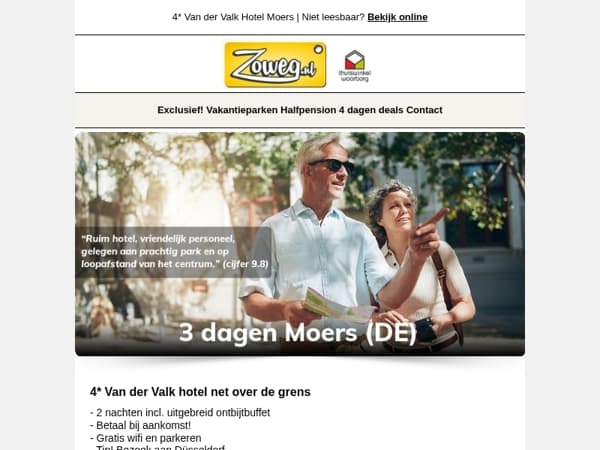 3 dagen van der Valk nu 99,-