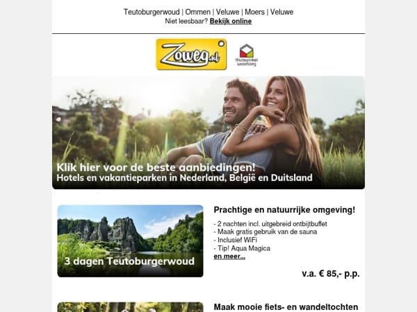 3 dagen Ommen incl. Wellness v.a. 94,-