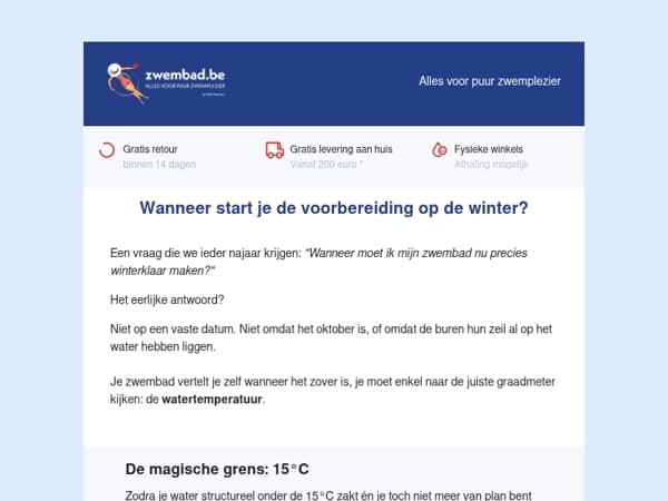 Maak je zwembad winterklaar: zo doe je dat!