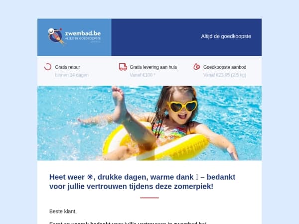Wij zorgen voor de ideale zwembadzomer 💦☀️